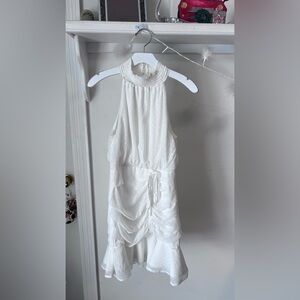 FINAL PRICE Lena White Swiss Dot Dress